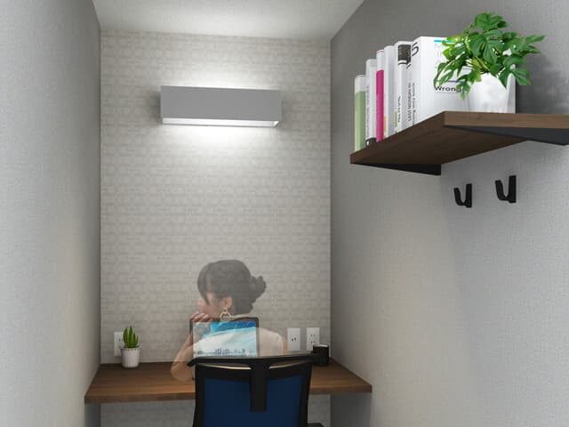 個室_住所利用・法人登記も可能な、機能性に優れた専用個室です。