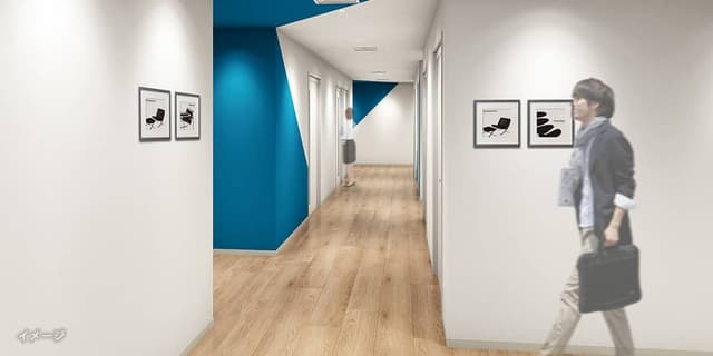 共有部_廊下。※画像はイメージです。©Regus