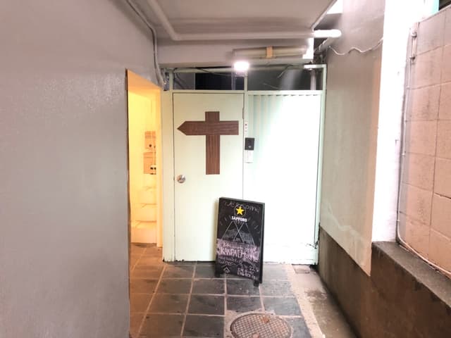 外観_かわいらしい看板があります。