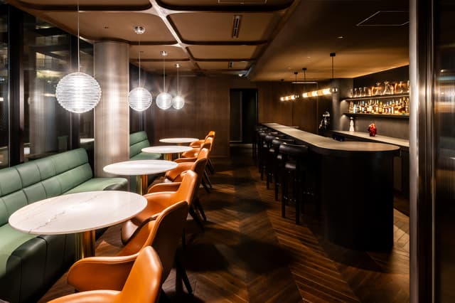 共用部_ラウンジ。スタッフとの食事や同コミュニティ内でのアイデア交換の場として活用できます。