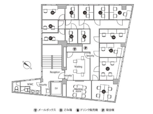 その他_フロアマップ。7Fフロア案内です。