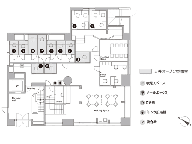 その他_フロアマップ。施設1階のフロア案内図です。