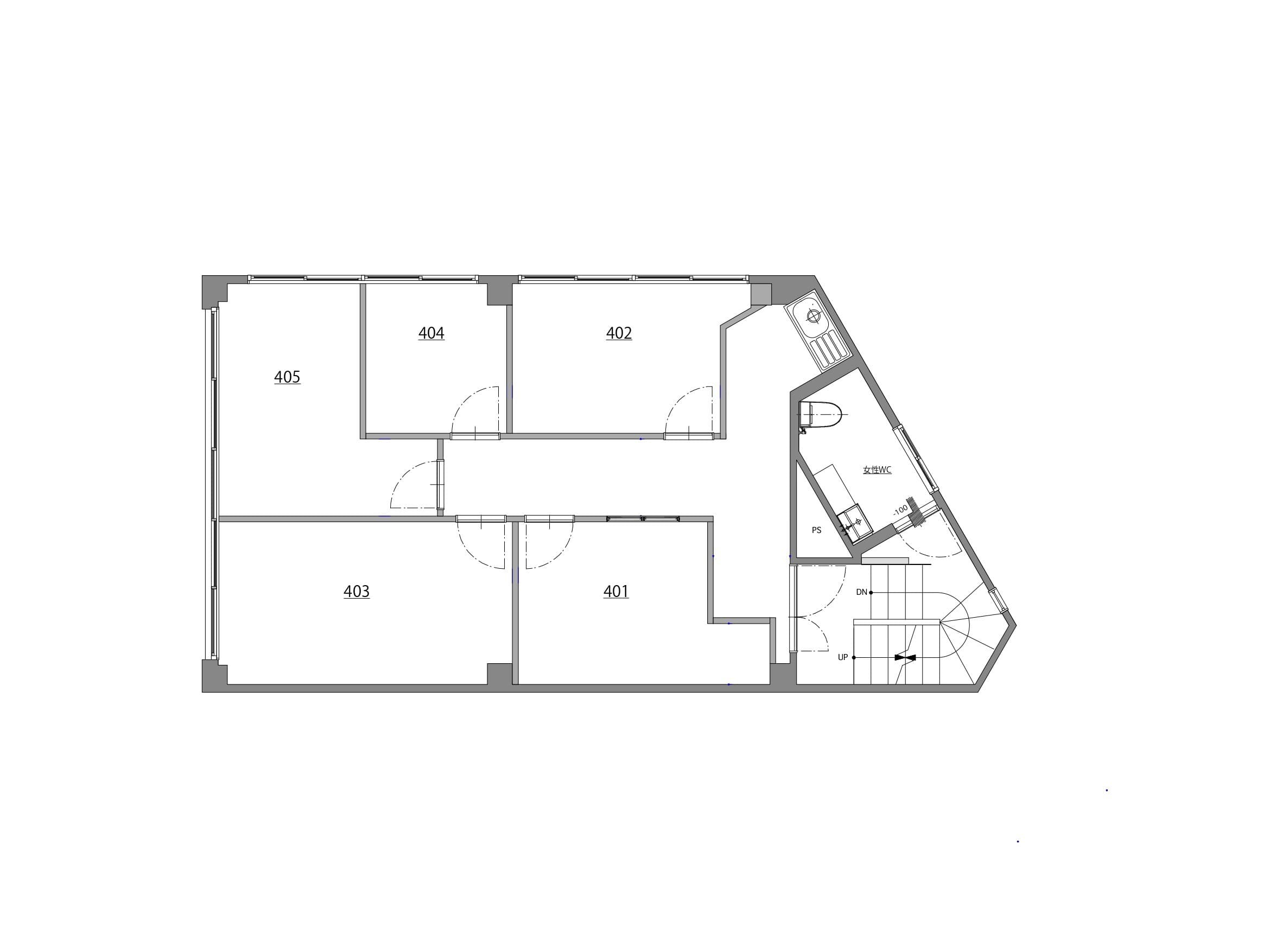 その他_フロアマップ。4Fのフロア案内図です。