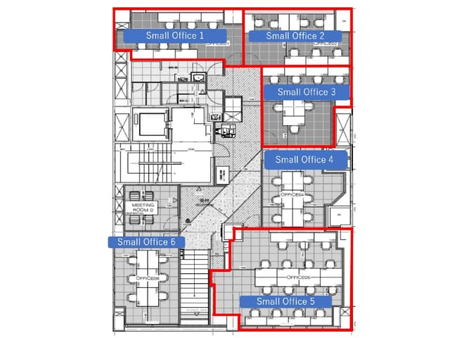 その他_フロアマップ。オフィス2階フロア案内図です。