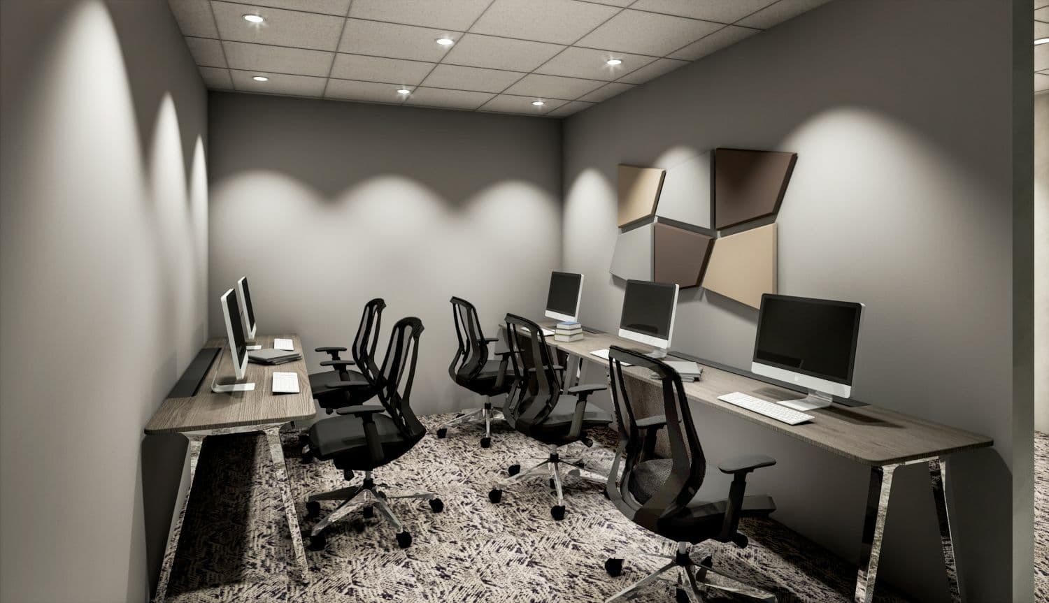 専有部_個室。家具、Wi-Fi完備ですぐにビジネスをスタートできます。