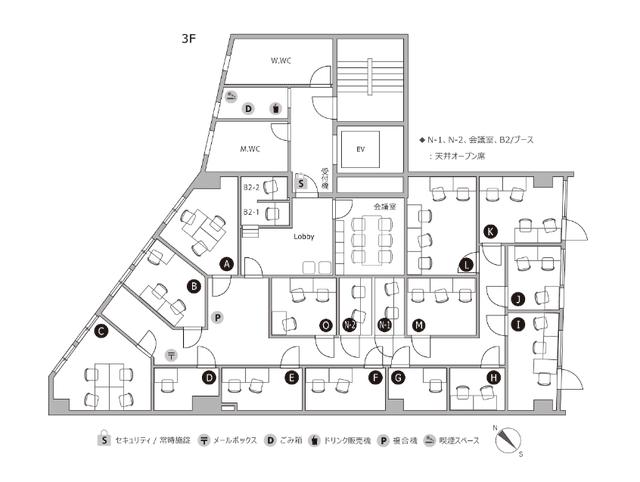 その他_フロアマップ。©THE HUB