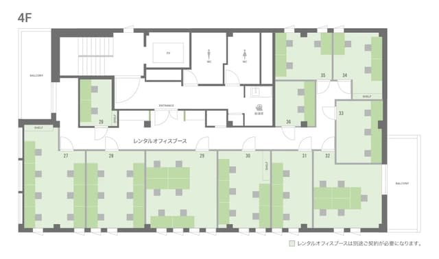 その他_4Fフロアマップ。©BIZcomfort