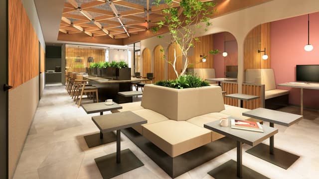 共有部_ラウンジ。心地よいスペースでリフレッシュすることも可能です。※画像はイメージです。