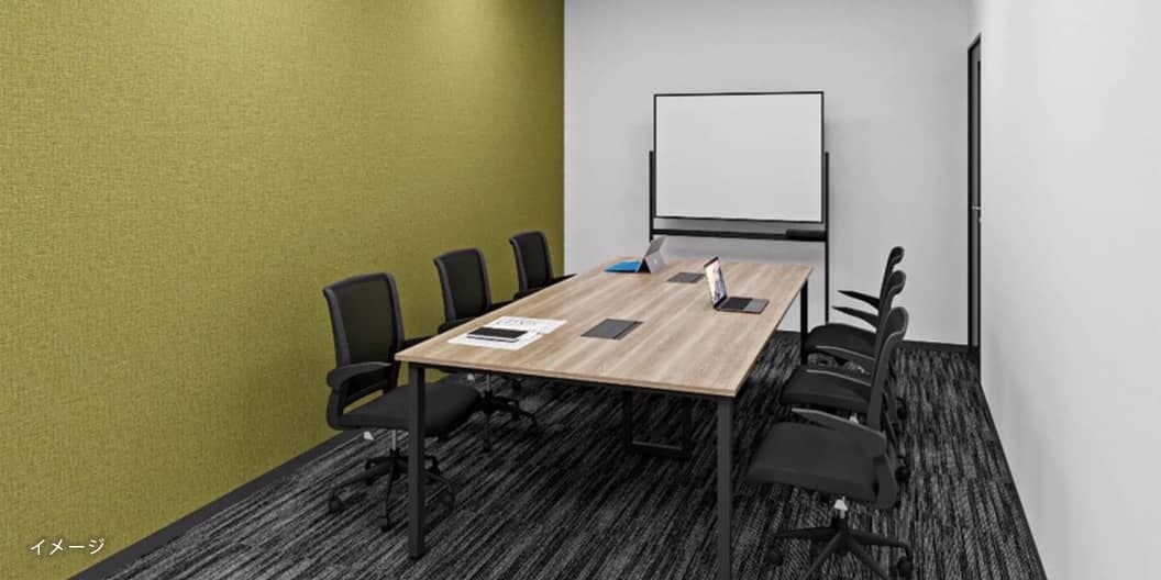 共有部_会議室。少人数から1時間単位で利用可能です。※画像はイメージです。©Regus