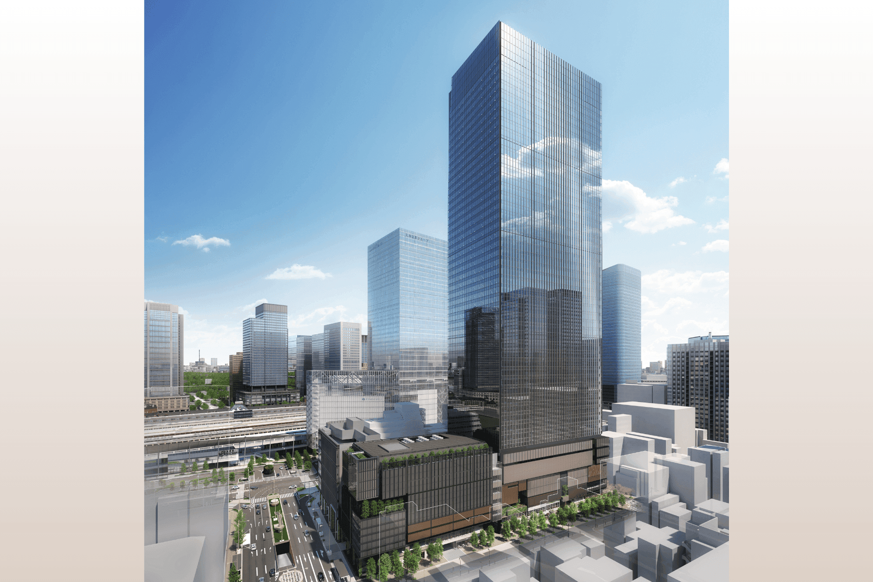 ビル外観_東京の心臓部、東京駅直結の「TOFROM YAESU」あなたのオフィスに。