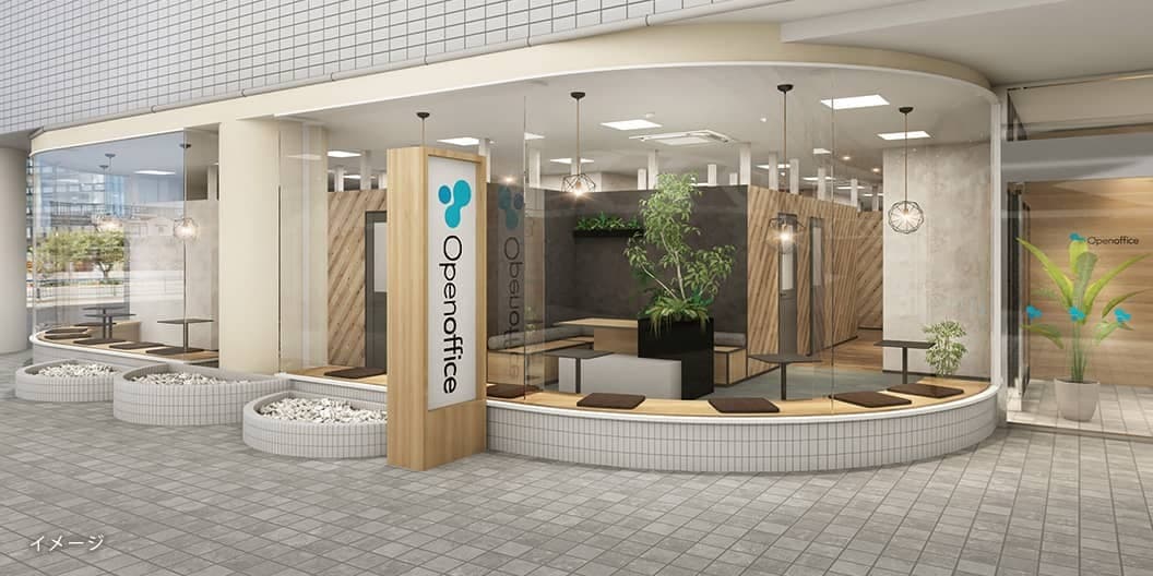 共有部_ビジネスラウンジ。仕事中のリフレッシュや来客などにも利用可能です。※画像はイメージです。©Regus