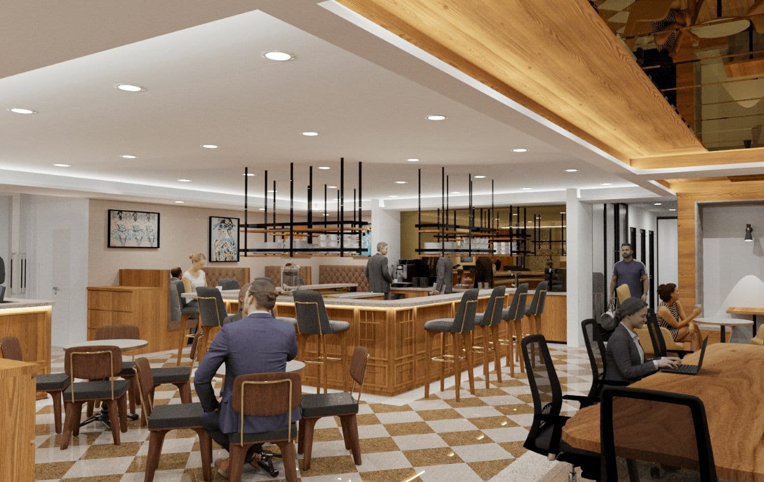 共有部_コワーキングスペース。リフレッシュの場としても活用できます。※画像はイメージです。