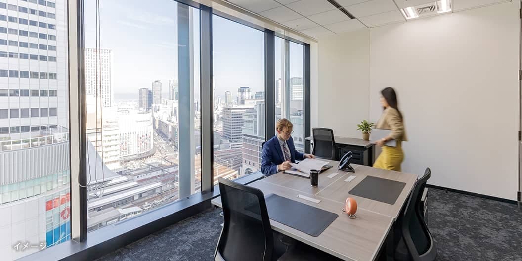 専有部_個室。家具付き、ネット環境完備です。※画像はイメージです。©Regus