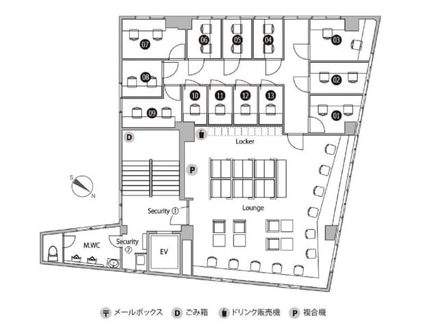 その他_フロアマップ。6Fフロア案内です。