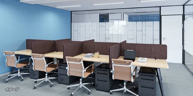 共用部_コワーキングスペース。デスク単位での契約で利用可能です。※画像はイメージです。©Regus