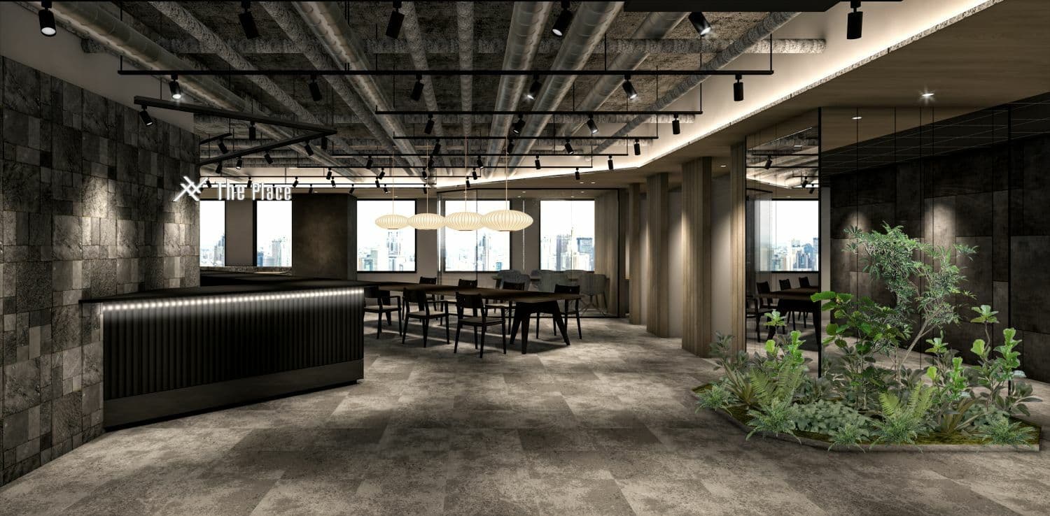 共有部_ラウンジ。作業の間のリフレッシュとしても利用可能です。