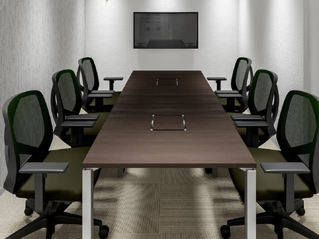 共用部_会議室。打ち合わせや商談等でご利用可能なTVモニター付きの無料会議室をご用意しています。