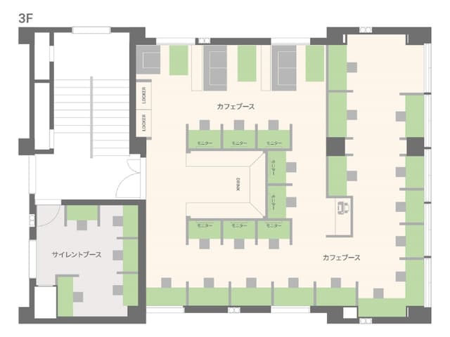 その他_オフィス3Fフロアマップ。©bizcomfort
