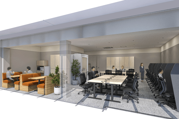 専有部_個室。専用室内にWEBブースや会議室完備のセットアップオフィスもあります。※画像はイメージです。