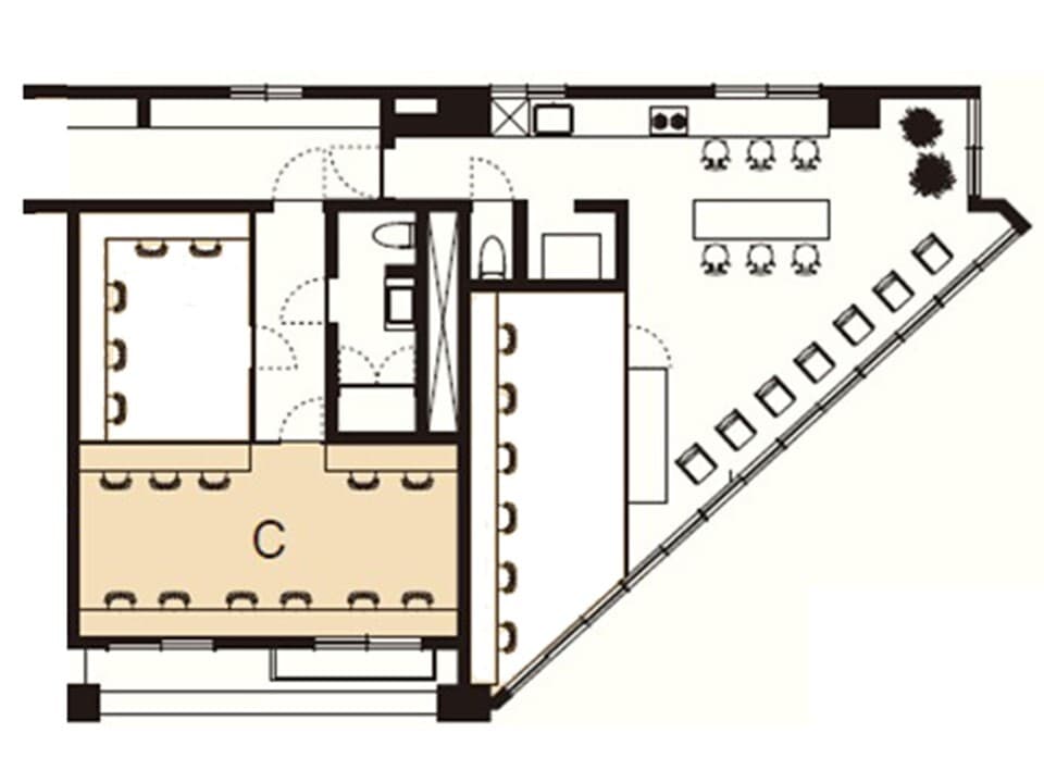 その他_フロアマップ。部屋全体のフロアマップになります。