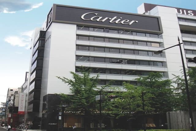 外観_人気ハイブランド、カルティエのブティックが入った高い高級感を誇るオフィスビルです
