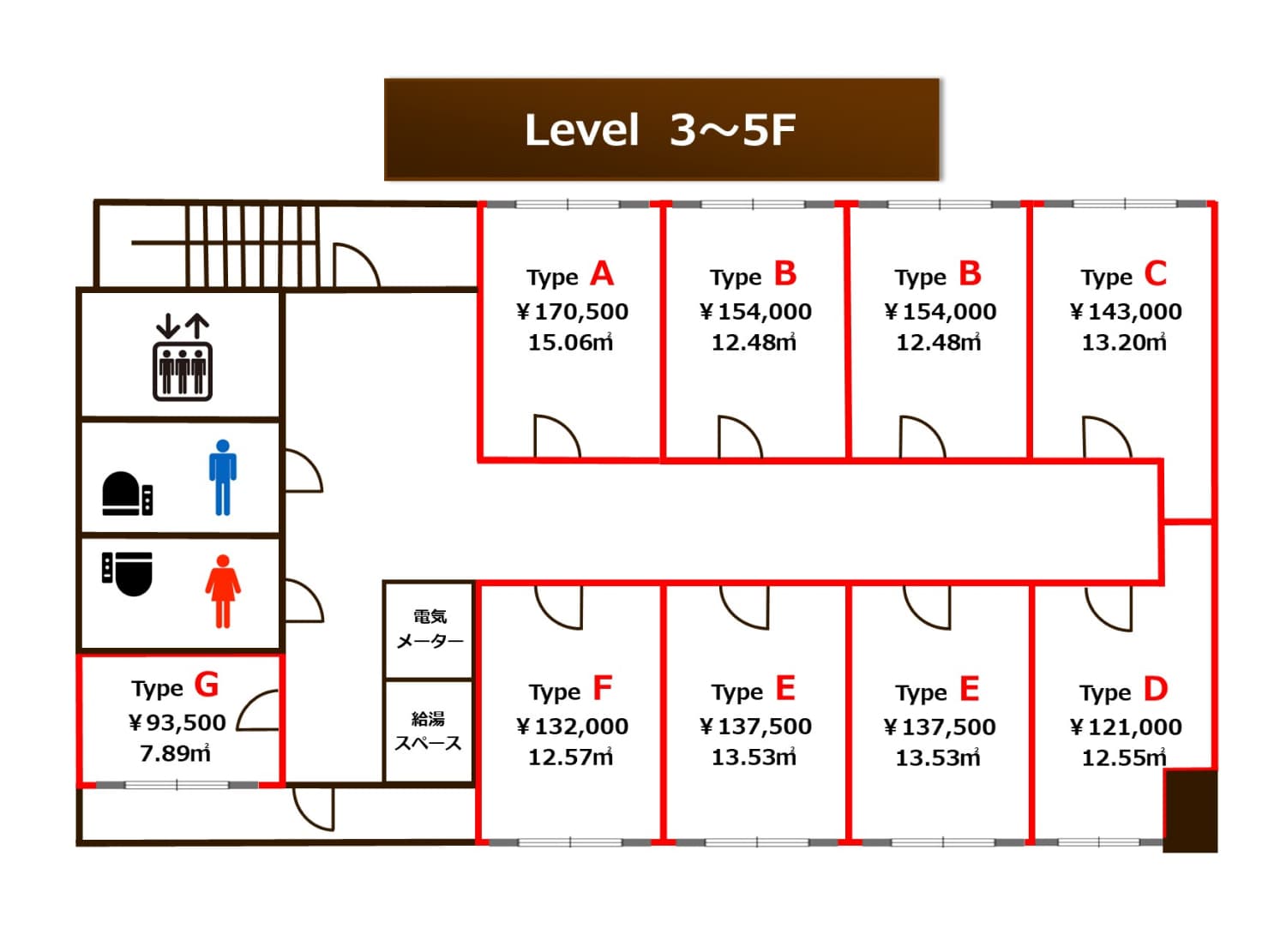 フロアマップ_グランクリュ大阪北浜3-5F