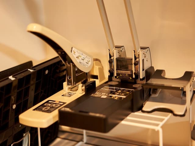 設備_OAコーナー。共用で利用できる設備を揃えています。