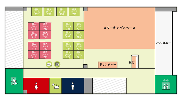 その他_フロアマップ。7Fのフロア案内図です。
