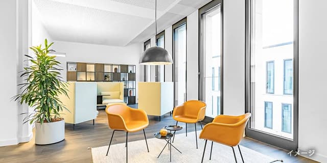 共用部_ラウンジ。ラウンジは24時間ご利用いただけます。※画像はイメージです。©Regus