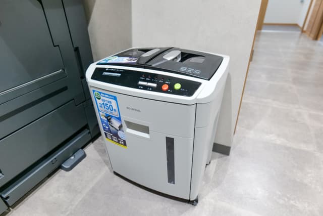共用設備_シュレッダー。無料でご利用いただけます。