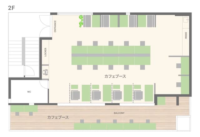 その他_2Fフロアマップ。 ©BIZcomfort