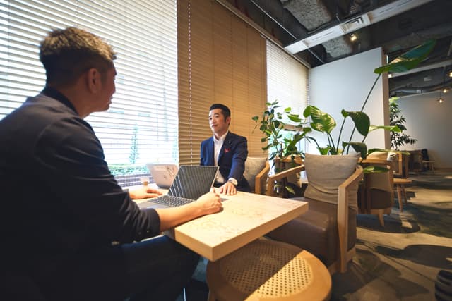 共有部_リラックスして商談に臨めるスペースです。