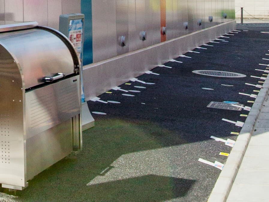 設備_駐輪場。敷地内にコインパーキング形式の駐輪場があります。