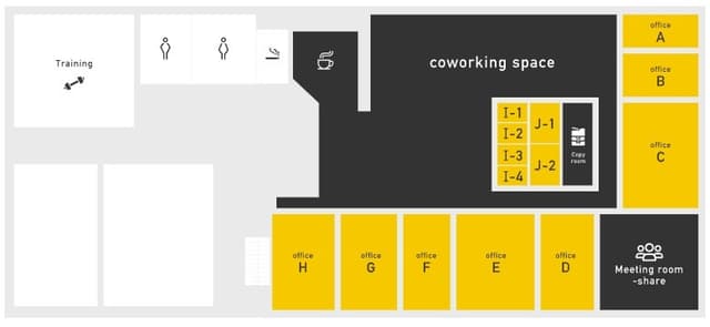 その他_フロアマップ。オフィスのレイアウトです。