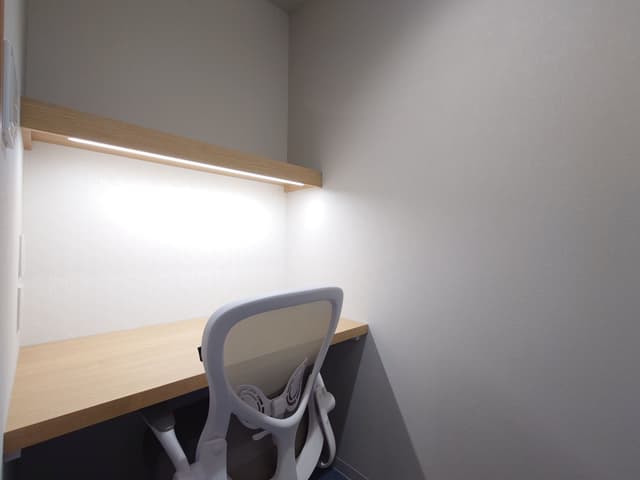 個室_1名用。家具付き完全個室です。