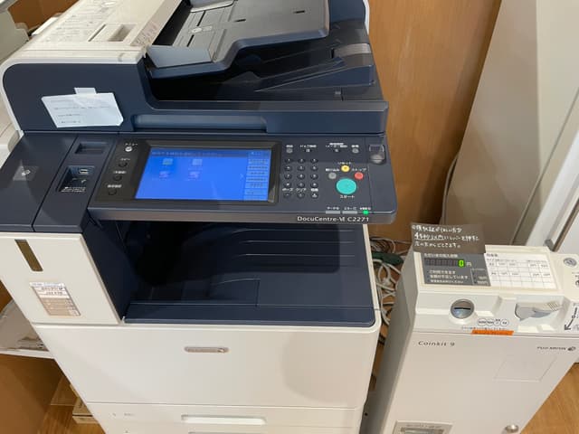 複合機。従量課金制でどなたでもご利用いただけます。