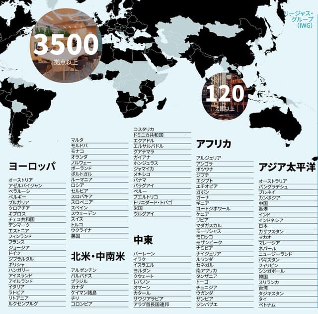 Regus世界拠点