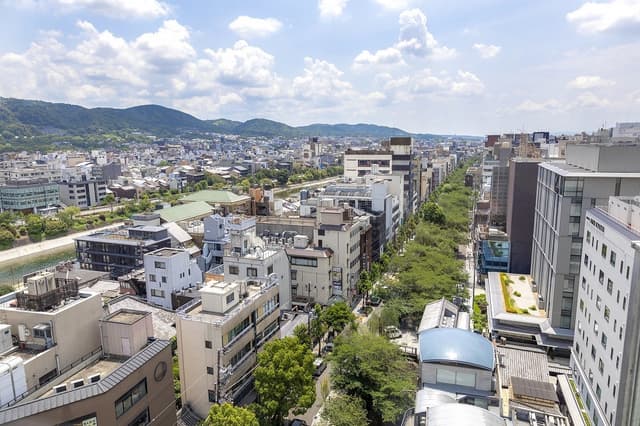 京都市を一望