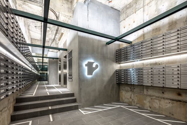 入居者様を出迎えるオシャレなエントランス。