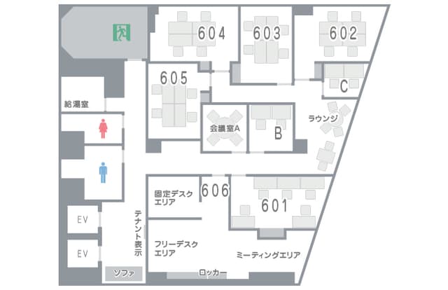 マップ_オフィス内のマップ