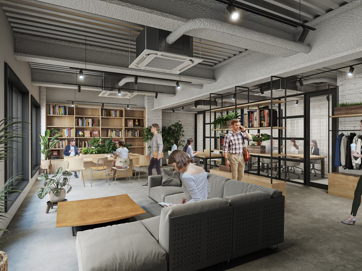 個室_オフィスは入居企業様の社風に合わせ、自由にカスタマイズが可能です。