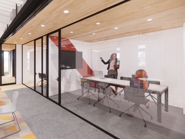 専有部_フロア内専用会議室。各フロアに2室ずつ会議室がついています。