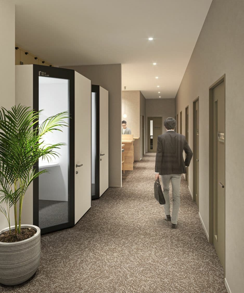 専有部_個室。家具付き、Wi-Fi完備ですぐに作業を始められます。※画像はイメージです。