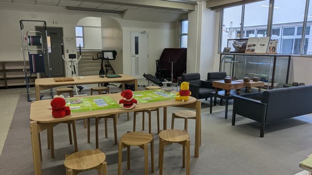 その他_ワクワクスペース。囲碁、将棋、オセロ、運動マシーンなどがあります。