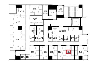 ワーカーズ倶楽部 茅場町 窓無し完全個室(最大3名)409
