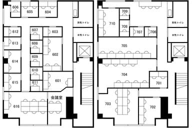 窓無し完全個室(最大2名)701
