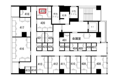 ワーカーズ倶楽部 茅場町 窓無し完全個室(最大3名)419