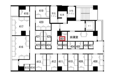 ワーカーズ倶楽部 茅場町 窓無し完全個室(最大1名)401