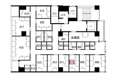 ワーカーズ倶楽部 茅場町 窓無し完全個室(最大3名)410